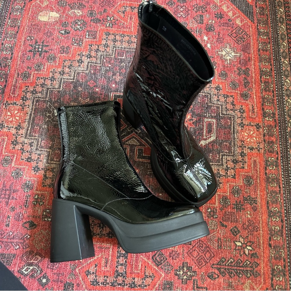 Free People Double Stack Platform Boot - Picture 3 of 7